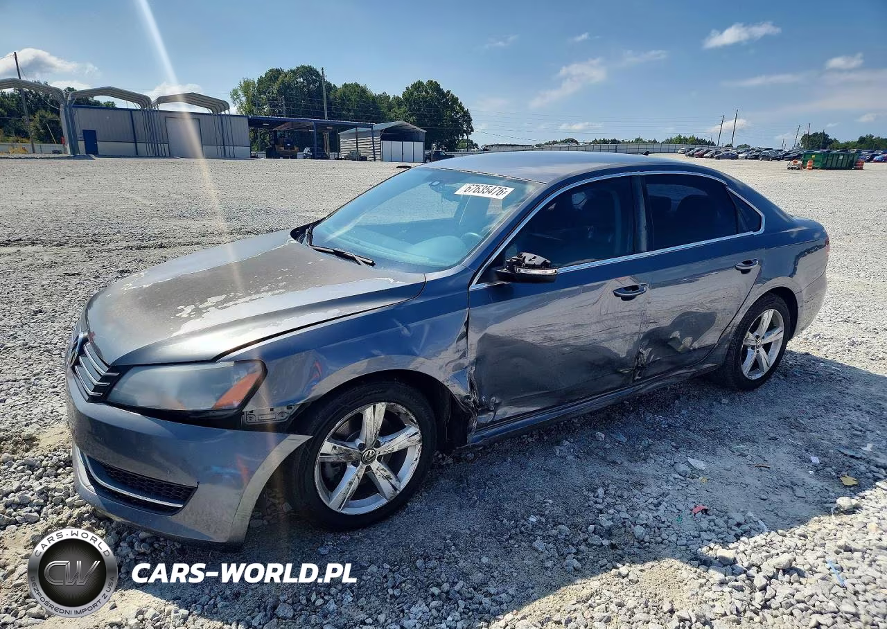 2014 Volkswagen Passat Se VIN:1VWBP7A36EC004658 - 1