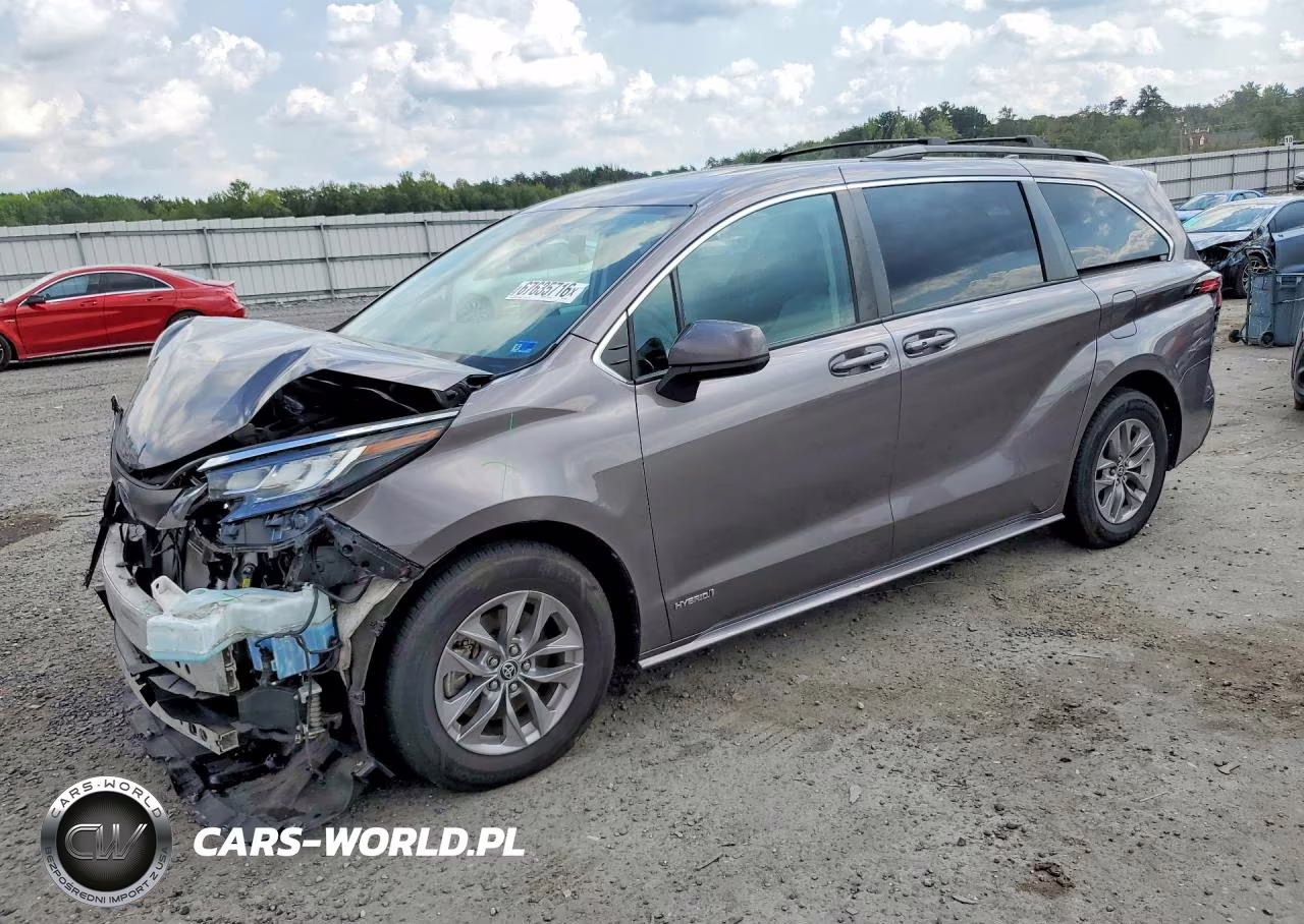 2021 Toyota Sienna Le VIN:5TDKRKEC2MS057042 - 1