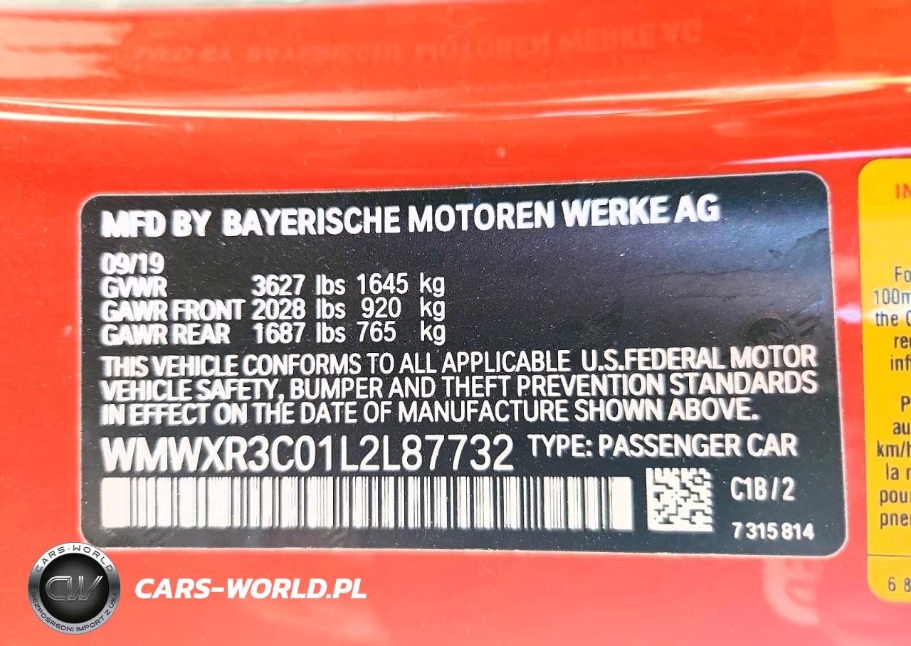 2020 Mini Cooper VIN:WMWXR3C01L2L87732 - 13