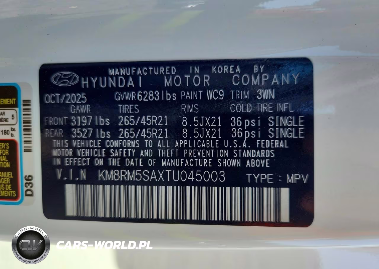 2026 Hyundai Palisade Calligraphy VIN:KM8RM5SAXTU045003 - 14