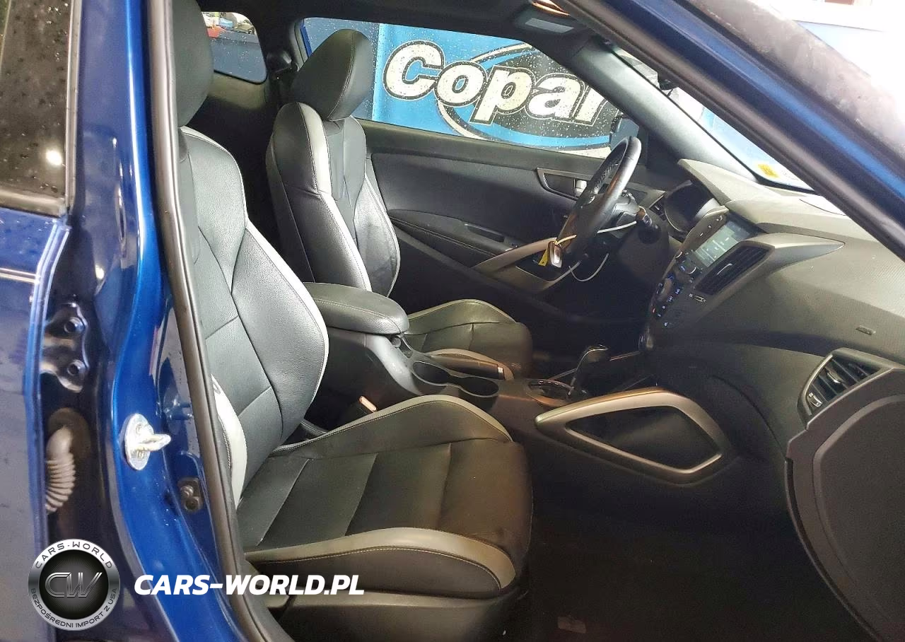 2017 Hyundai Veloster Turbo VIN:KMHTC6AE7HU308588 - 10