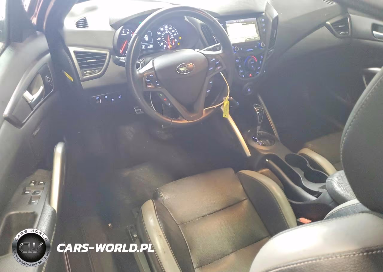 2017 Hyundai Veloster Turbo VIN:KMHTC6AE7HU308588 - 8