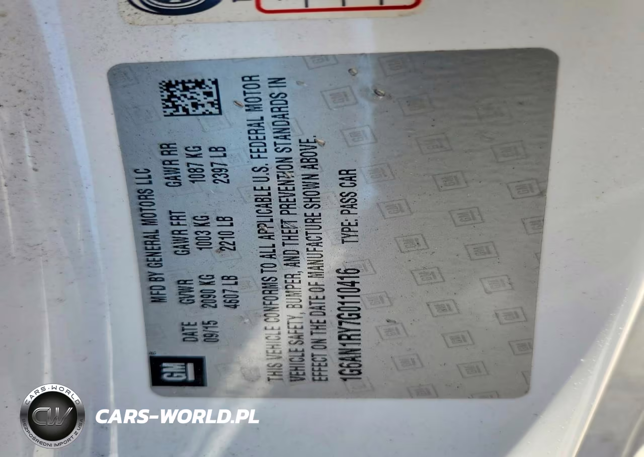 2016 Cadillac Ats-V VIN:1G6AN1RY7G0110416 - 12
