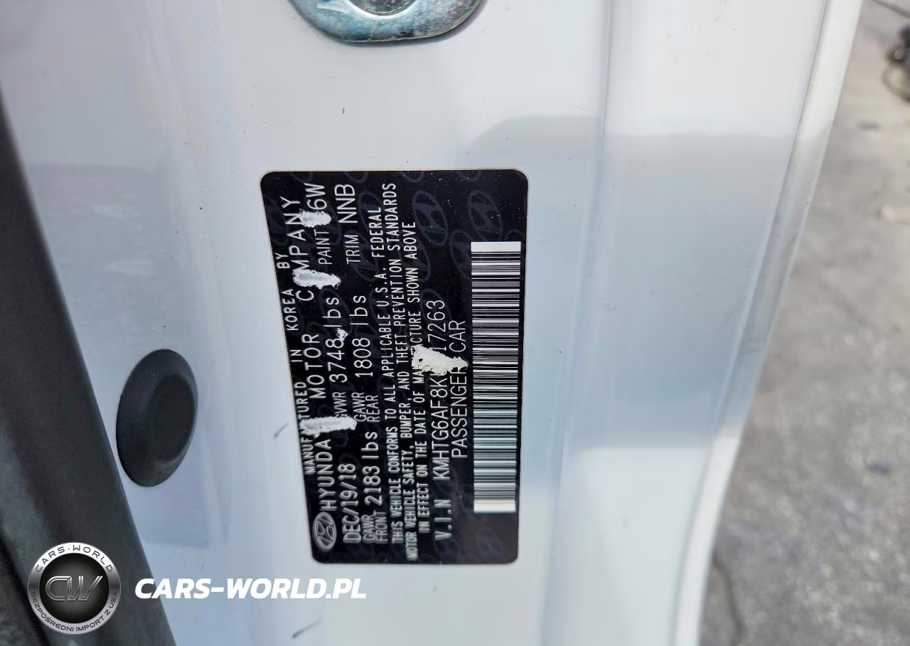 2019 Hyundai Veloster 2.0L VIN:KMHTG6AF8KU017263 - 12