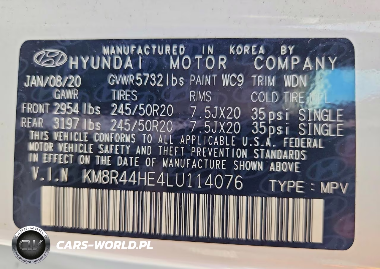 2020 Hyundai Palisade Sel VIN:KM8R44HE4LU114076 - 13