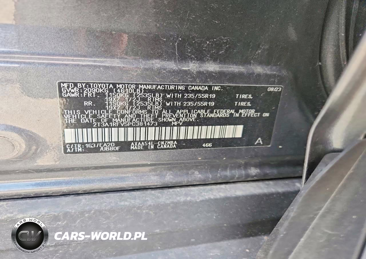 2023 Toyota Rav4 Xle Premium VIN:2T3A1RFV5PC381473 - 13