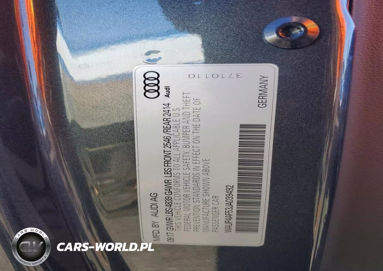 2018 Audi S5 Premium Plus VIN:WAUP4AF53JA039492 - 12