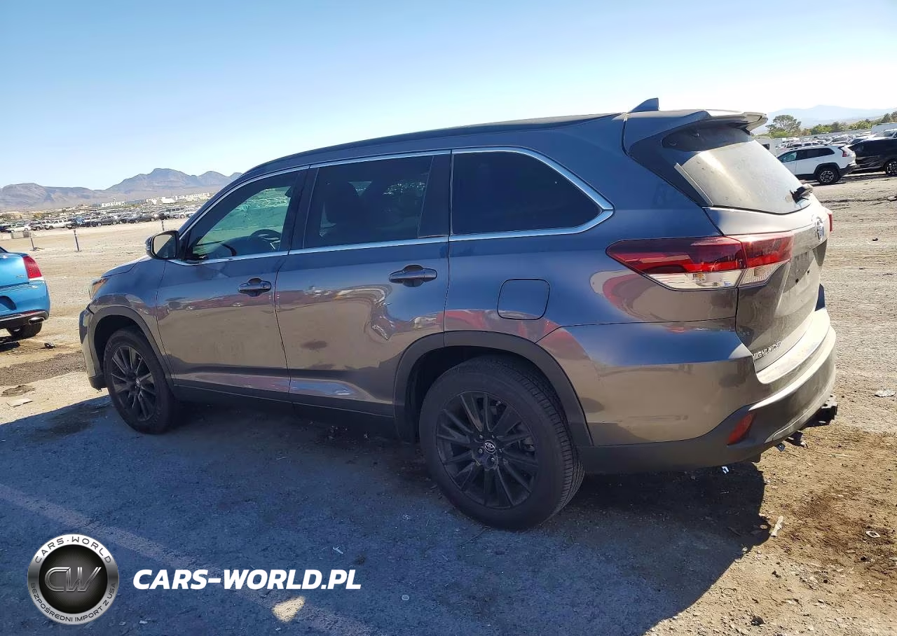 2019 Toyota Highlander Se VIN:5TDKZRFHXKS569583 - 2
