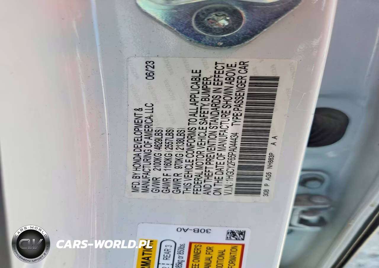 2023 Honda Accord Hybrid Exl VIN:1HGCY2F65PA044434 - 13