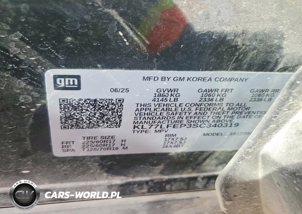 2025 Chevrolet Trax Ls VIN:KL77LFEP3SC340319 - 14