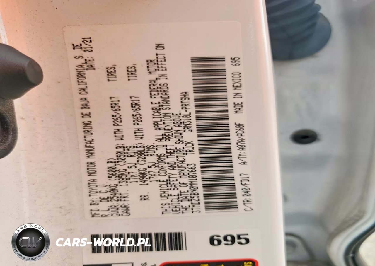 2021 Toyota Tacoma Trd Sport VIN:3TMDZ5BN0MM107663 - 12
