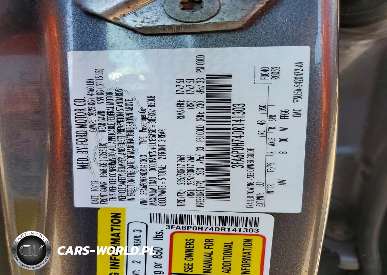 2013 Ford Fusion Se VIN:3FA6P0H74DR141303 - 12