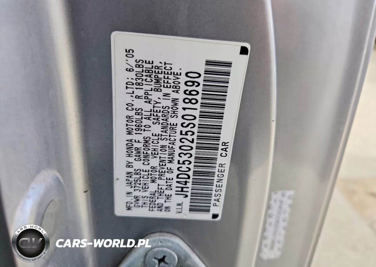 2005 Acura Rsx Type-S VIN:JH4DC53025S018690 - 12
