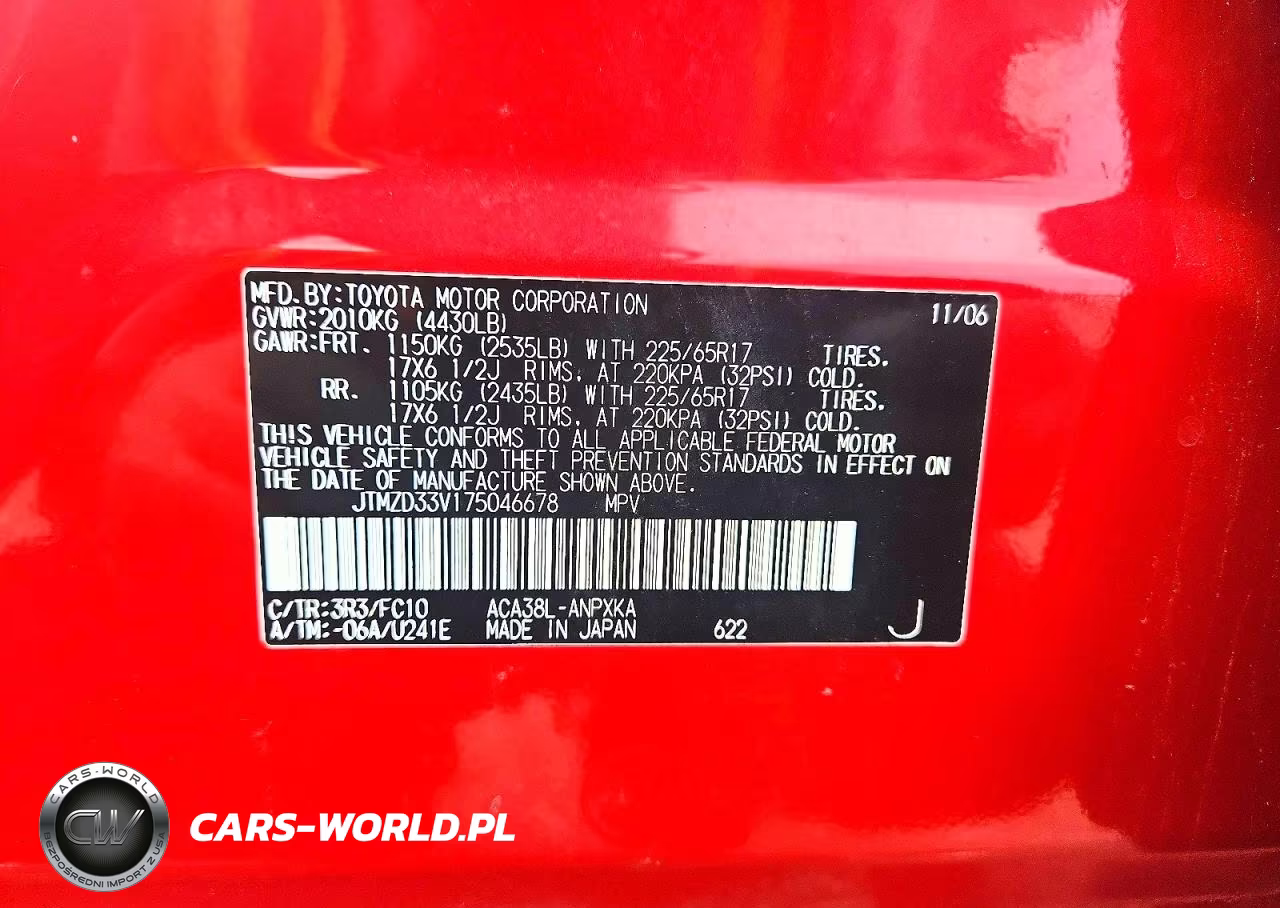 2007 Toyota Rav4 Base VIN:JTMZD33V175046678 - 13