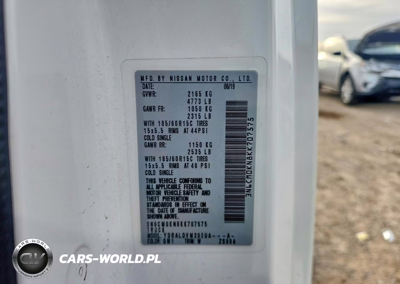 2019 Nissan Nv200 S VIN:3N6CM0KN8KK707575 - 12