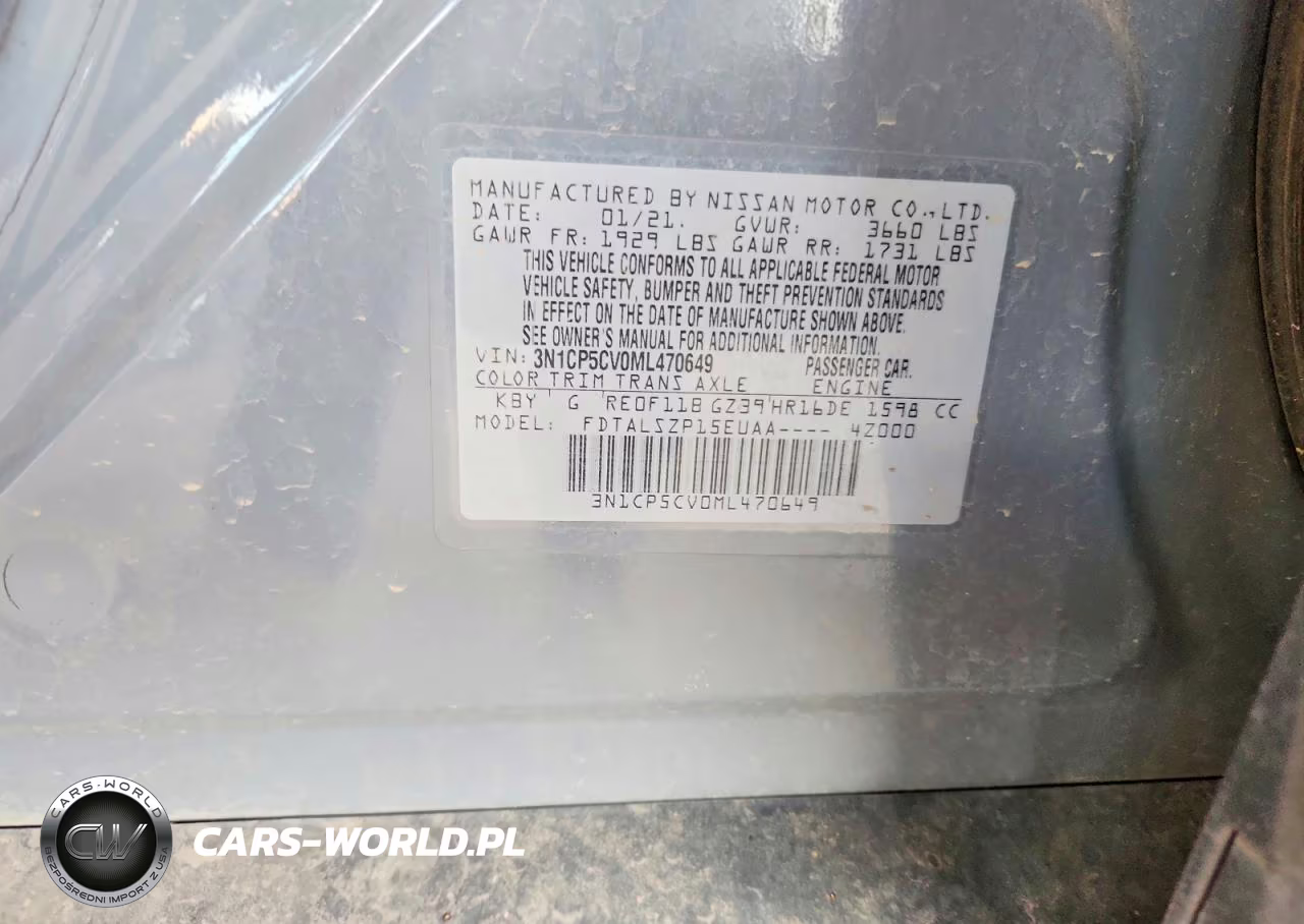 2021 Nissan Kicks VIN:3N1CP5CV0ML470649 - 14