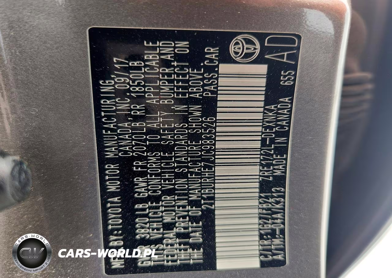 2018 Toyota Corolla Le VIN:2T1BURHE7JC983526 - 13