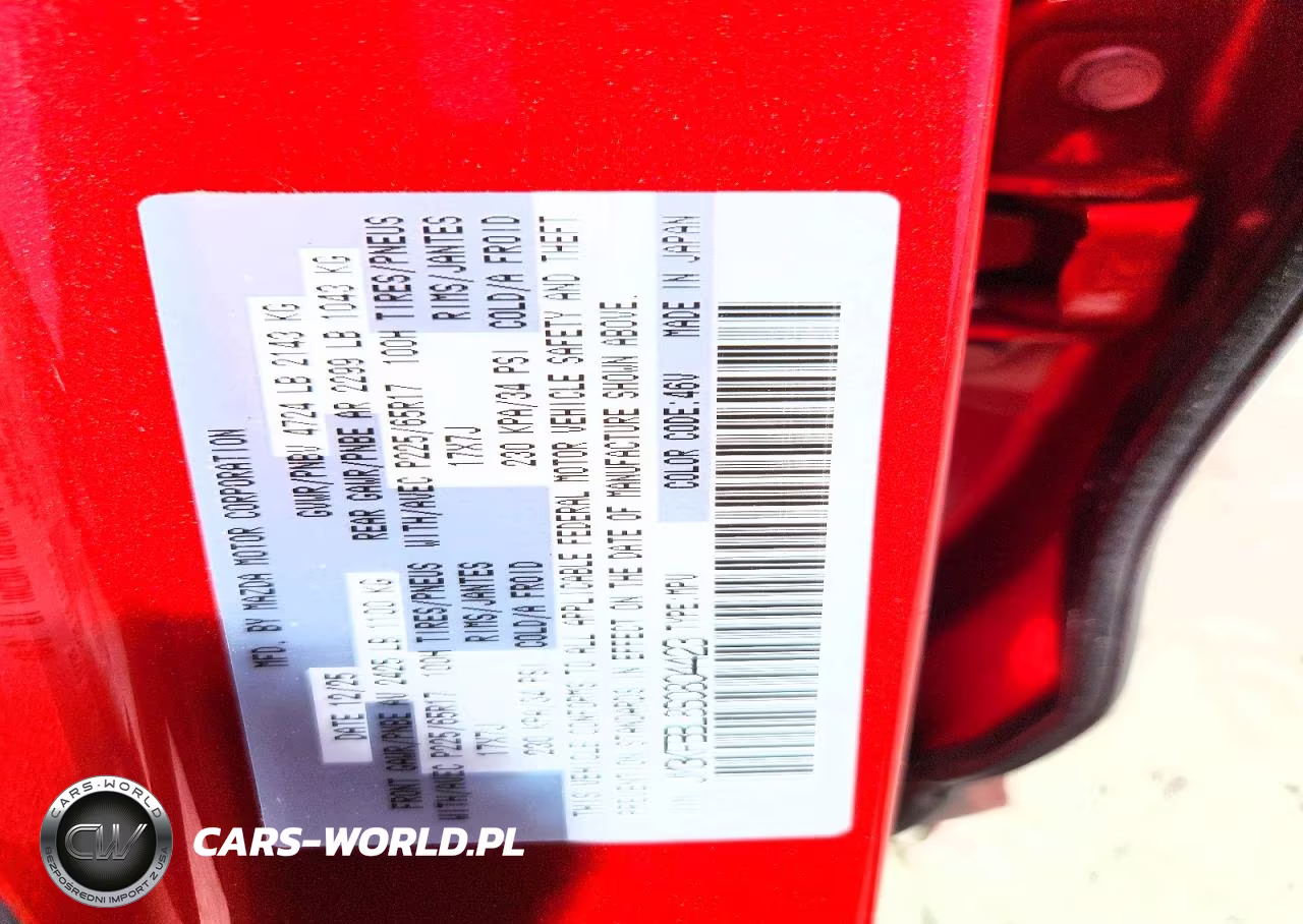2025 Mazda Cx-5 Select VIN:JM3KFBBL8S0804423 - 13