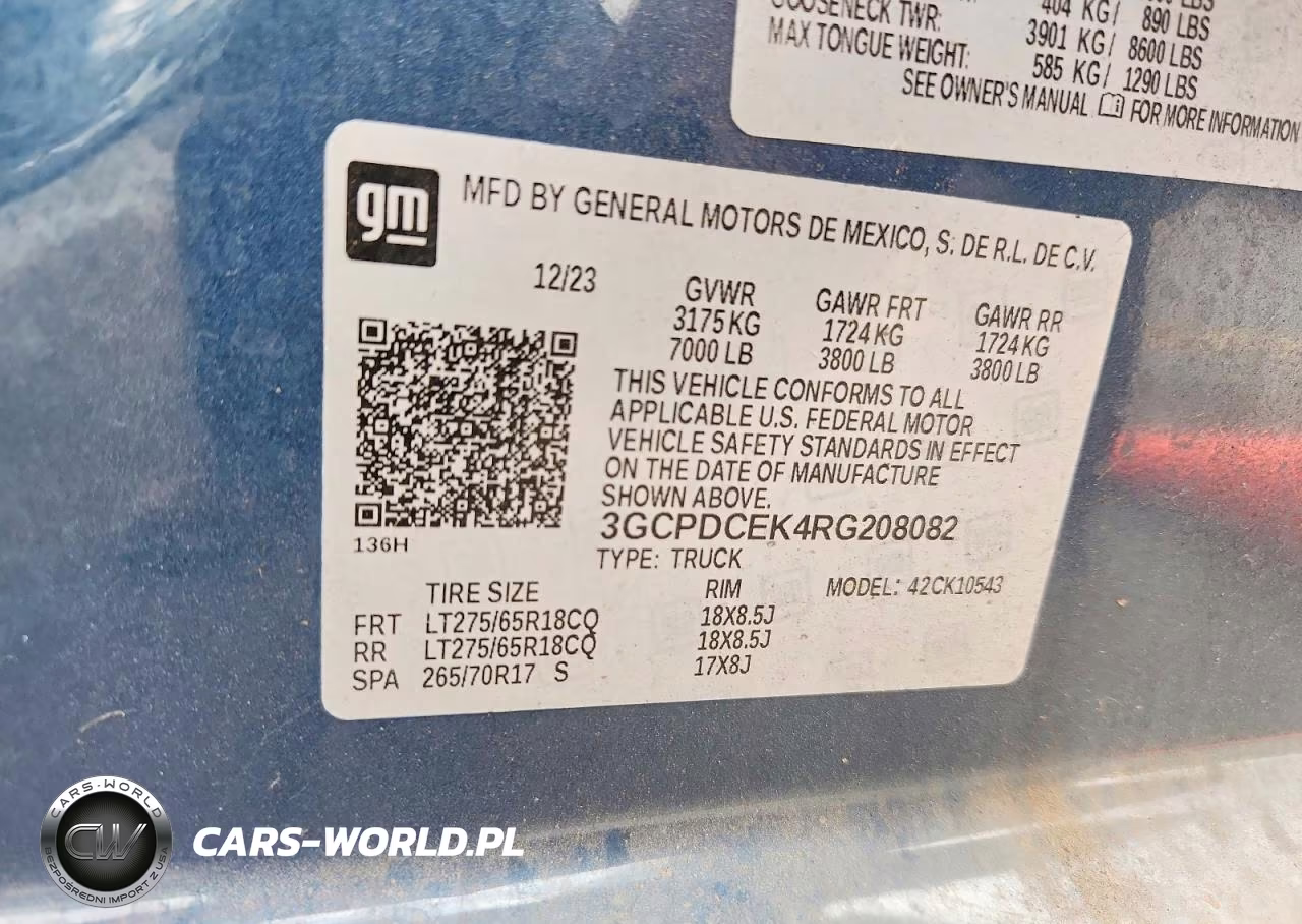 2024 Chevrolet Silverado K1500 Trail Boss Custom VIN:3GCPDCEK4RG208082 - 12