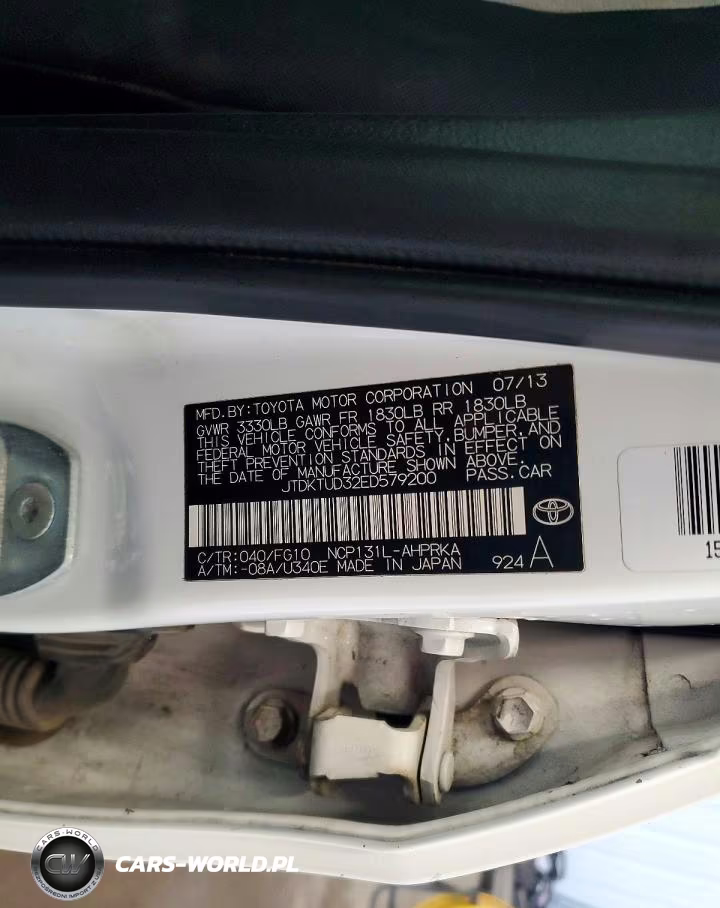 2014 Toyota Yaris 5-Door Le VIN:JTDKTUD32ED579200 - 13