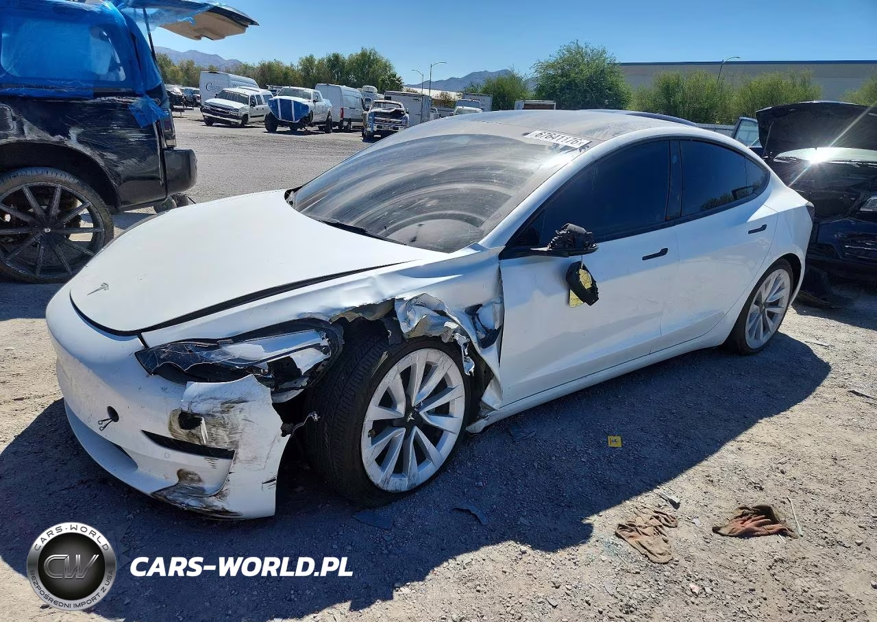 2022 Tesla Model 3 VIN:5YJ3E1EB8NF342058 - 1