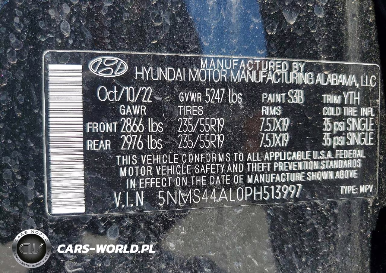 2023 Hyundai Santa Fe Limited VIN:5NMS44AL0PH513997 - 13