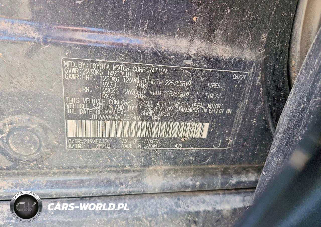 2021 Toyota Venza Xle VIN:JTEAAAAH4MJ057406 - 14
