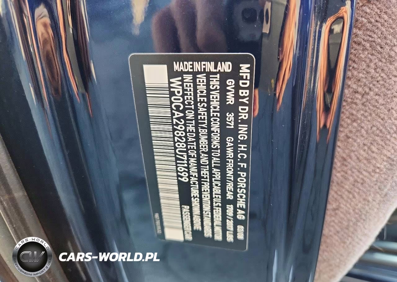 2008 Porsche Boxster VIN:WP0CA29828U711699 - 12