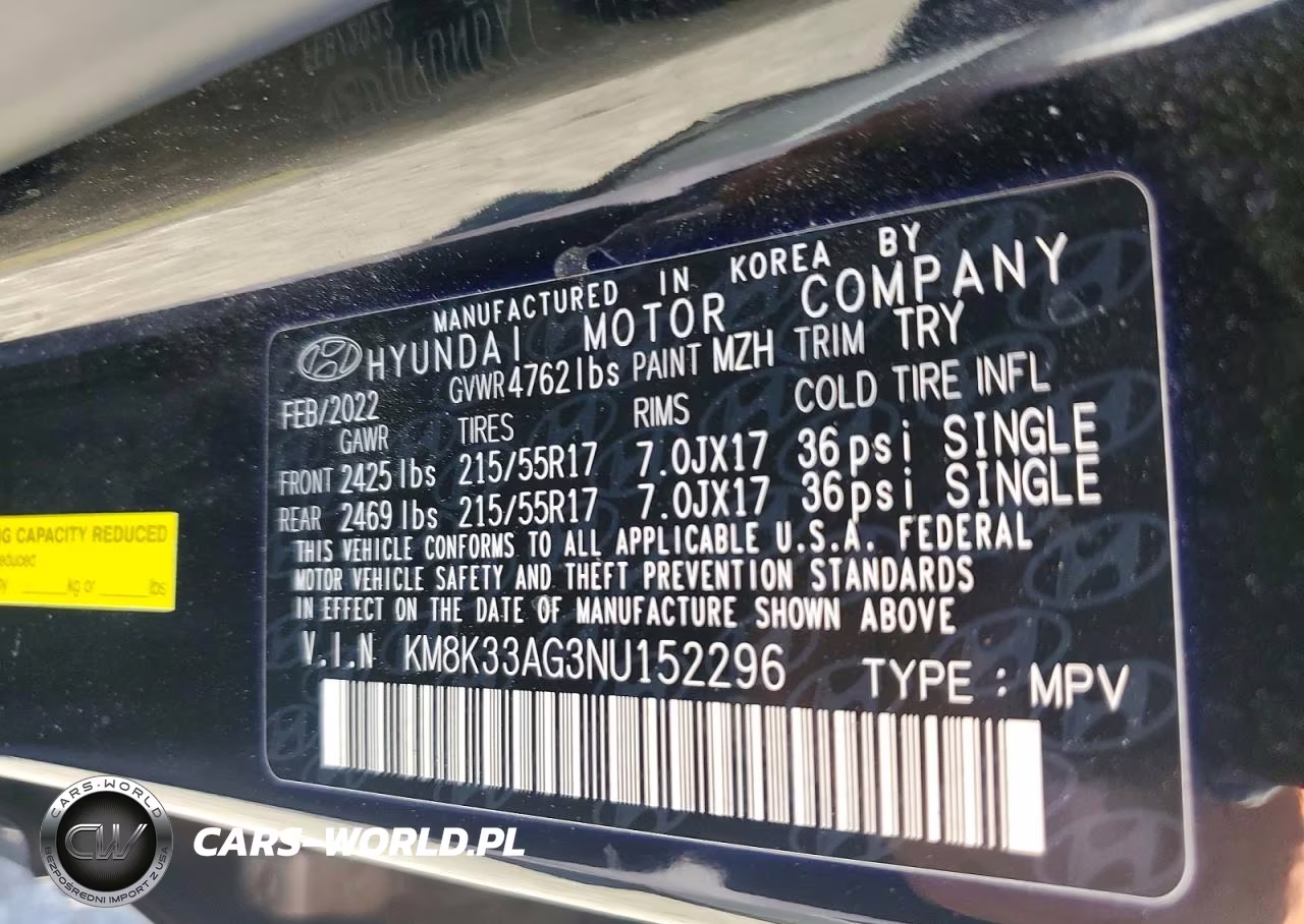 2022 Hyundai Kona Sel VIN:KM8K33AG3NU152296 - 13