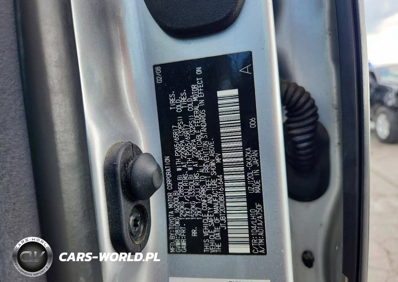 2008 Lexus Gx 470 VIN:JTJBT20X080161644 - 13
