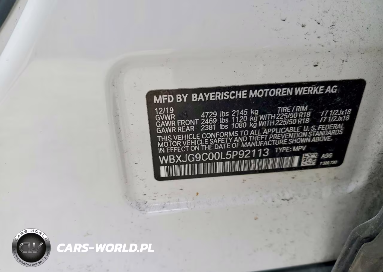 2020 BMW X1 xDrive28I VIN:WBXJG9C00L5P92113 - 13