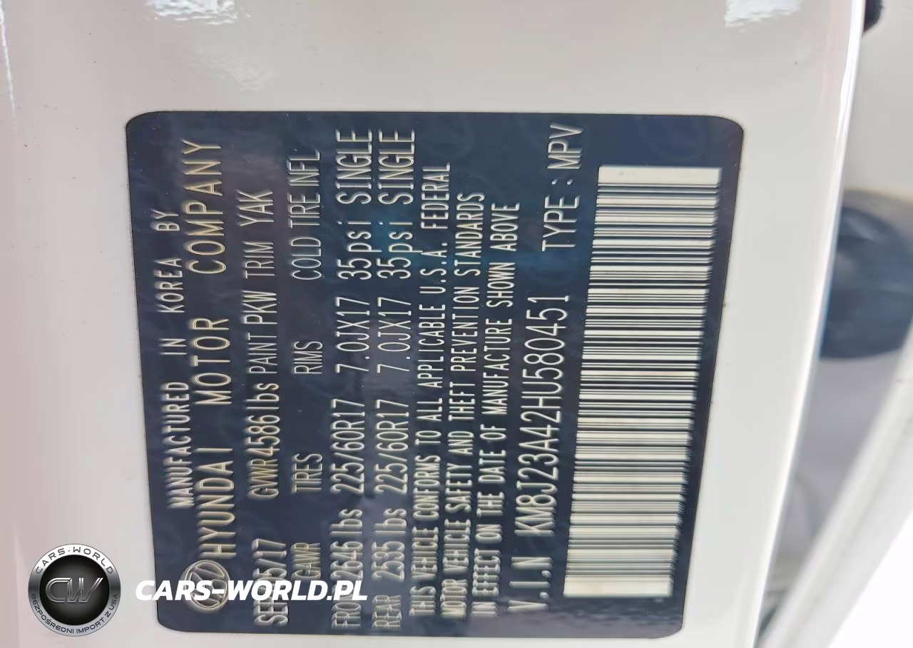 2017 Hyundai Tucson Se VIN:KM8J23A42HU580451 - 13