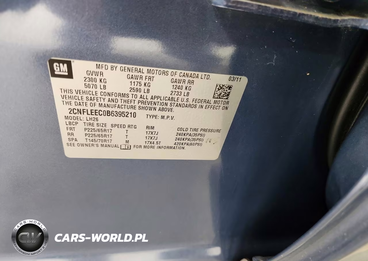 2011 Chevrolet Equinox Lt VIN:2CNFLEEC0B6395210 - 14