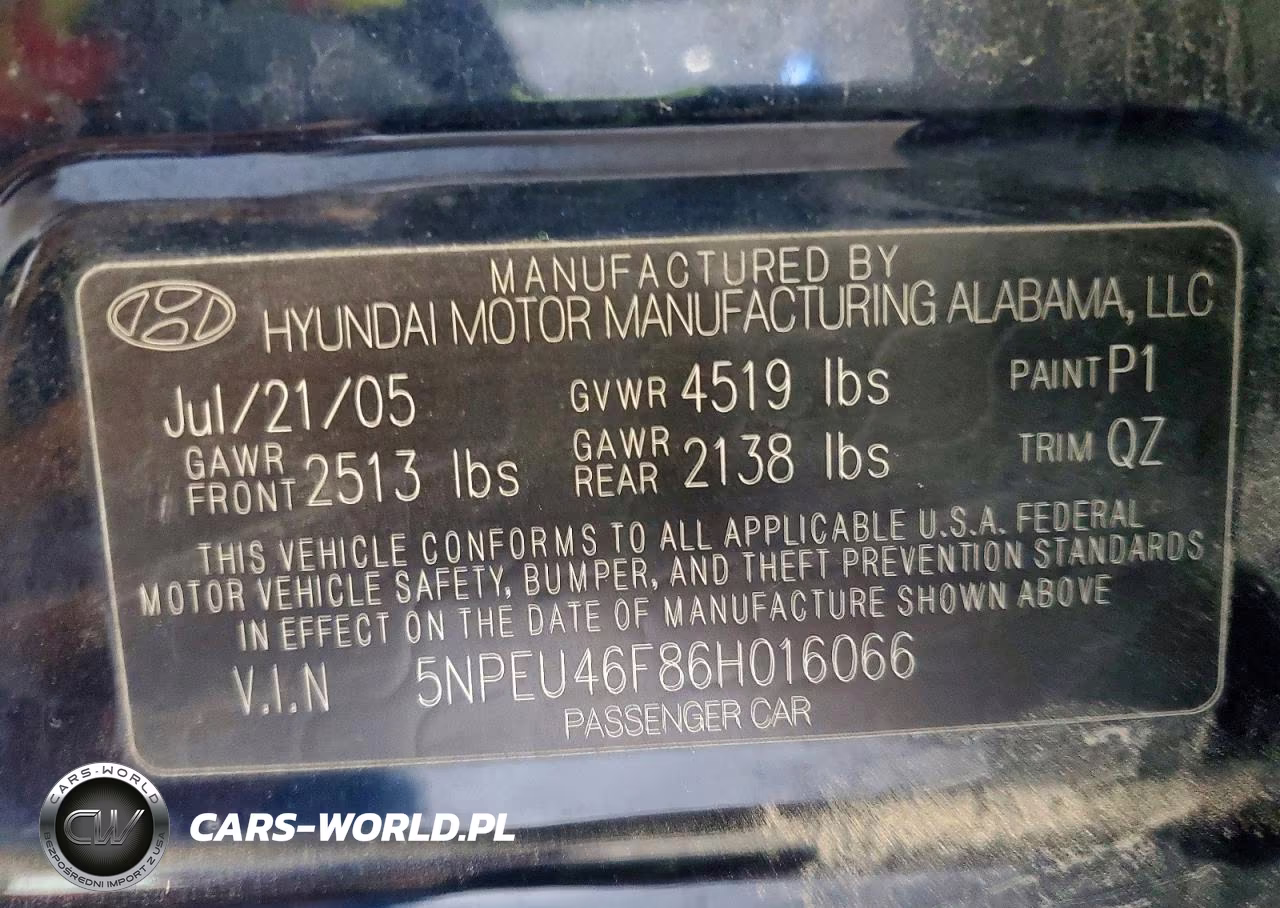 2006 Hyundai Sonata Gls V6 VIN:5NPEU46F86H016066 - 12