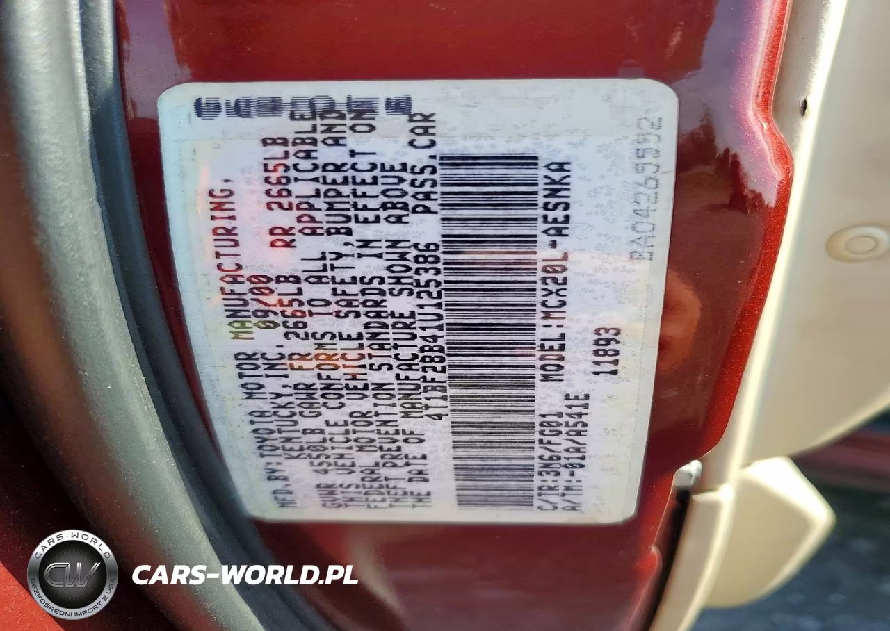 2001 Toyota Avalon Xl VIN:4T1BF28B41U125386 - 13