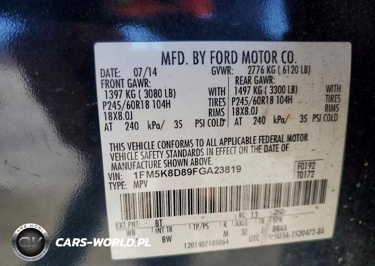 2015 Ford Explorer Xlt VIN:1FM5K8D89FGA23819 - 13