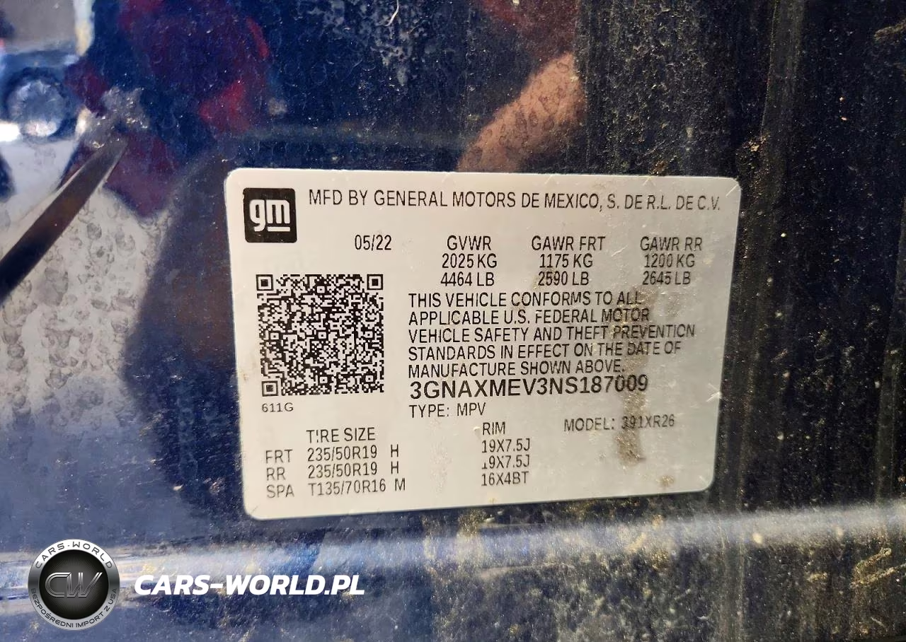 2022 Chevrolet Equinox Rs VIN:3GNAXMEV3NS187009 - 13
