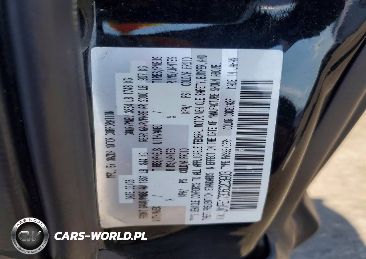 2006 Mazda Rx8 VIN:JM1FE173060203903 - 12