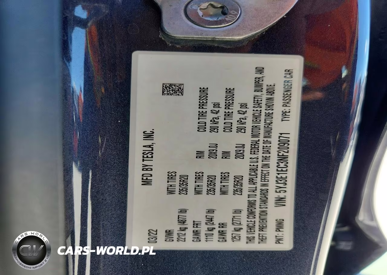 2022 Tesla Model 3 VIN:5YJ3E1EC3NF209071 - 13
