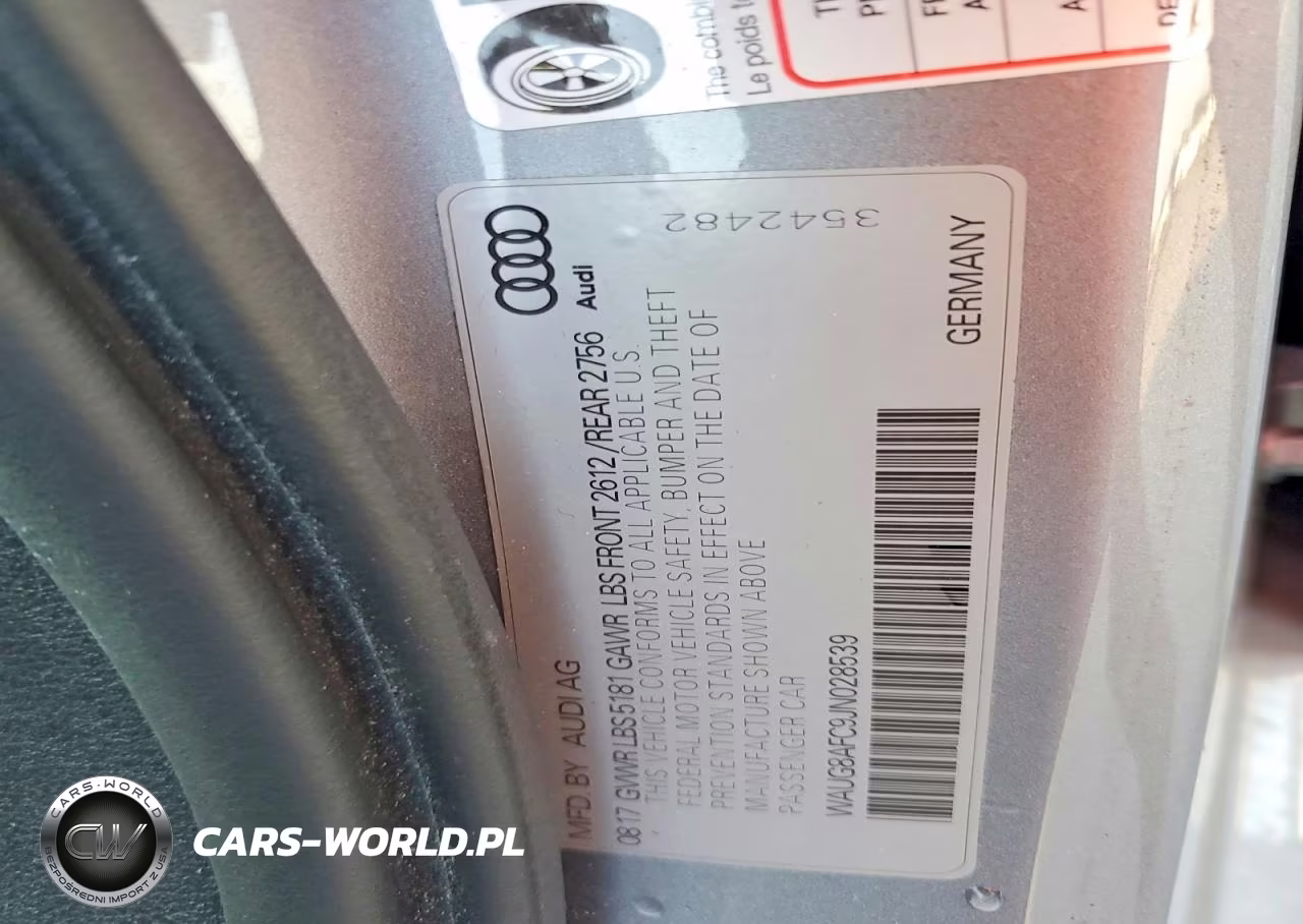 2018 Audi A6 Premium Plus VIN:WAUG8AFC9JN028539 - 12