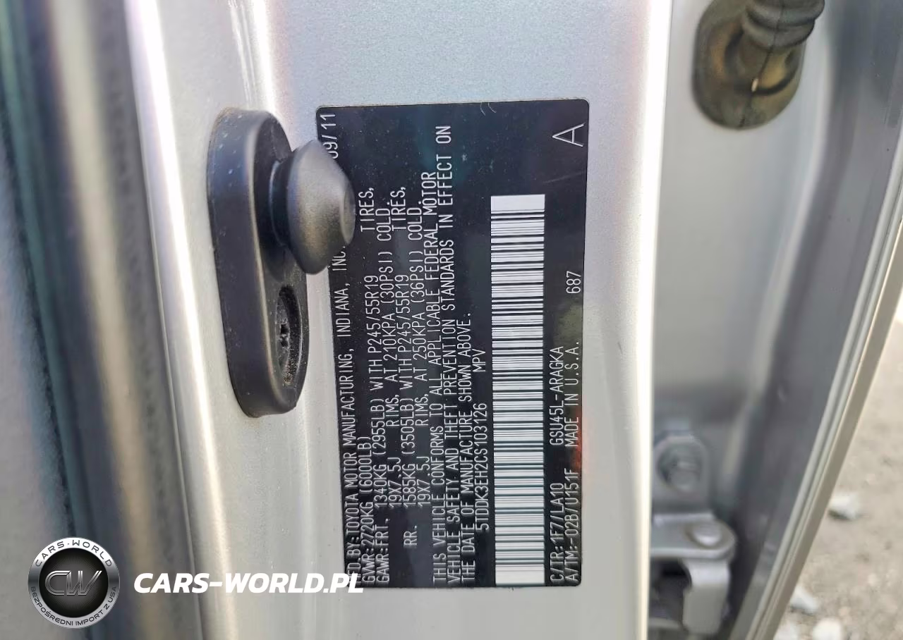 2012 Toyota Highlander Limited VIN:5TDDK3EH2CS103126 - 13