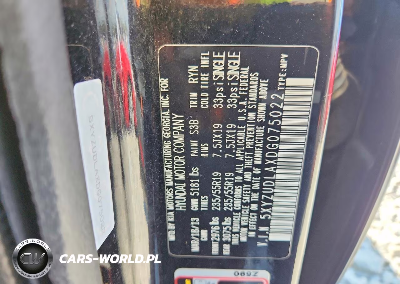 2013 Hyundai Santa Fe Sport 2.0T VIN:5XYZUDLAXDG075022 - 13
