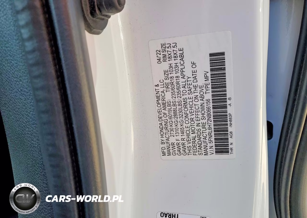 2022 Honda Odyssey Exl VIN:5FNRL6H72NB066156 - 14