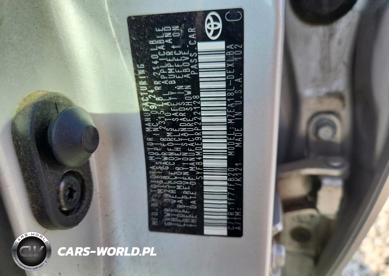 2024 Toyota Corolla Le VIN:5YFB4MDE9RP222128 - 12