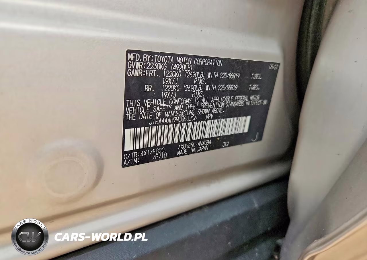2021 Toyota Venza Xle VIN:JTEAAAAH9MJ053206 - 13