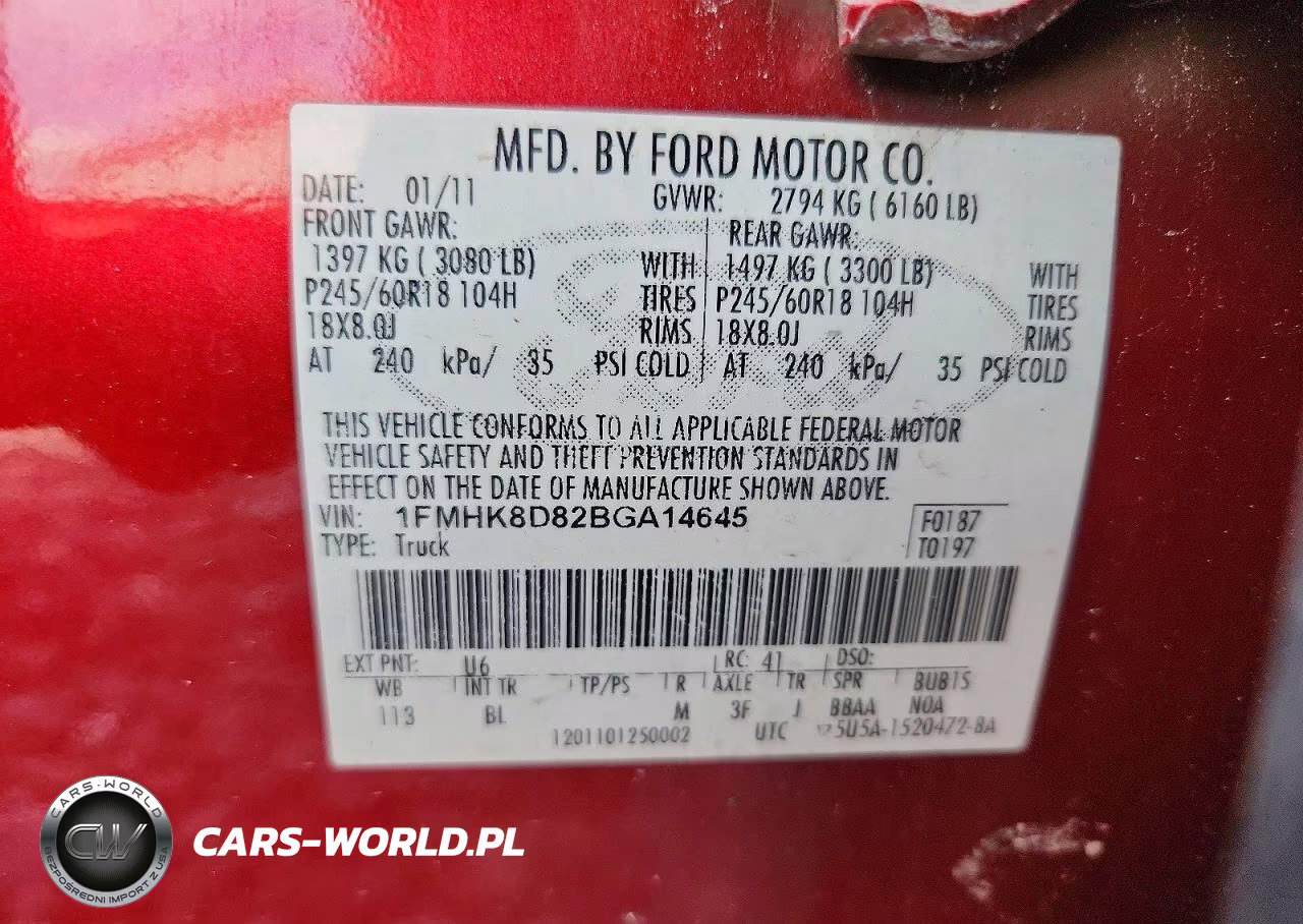 2011 Ford Explorer Xlt VIN:1FMHK8D82BGA14645 - 13