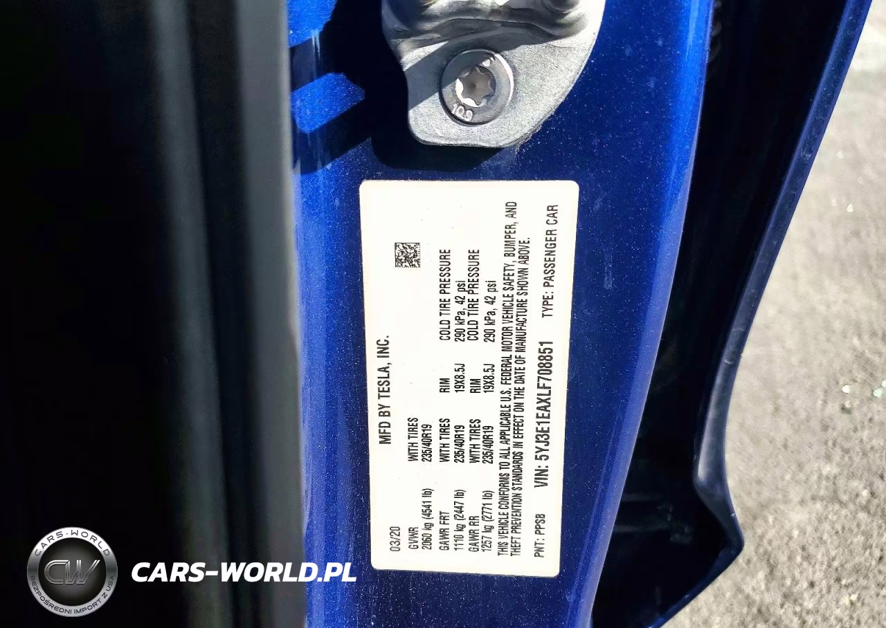 2020 Tesla Model 3 VIN:5YJ3E1EAXLF708851 - 12
