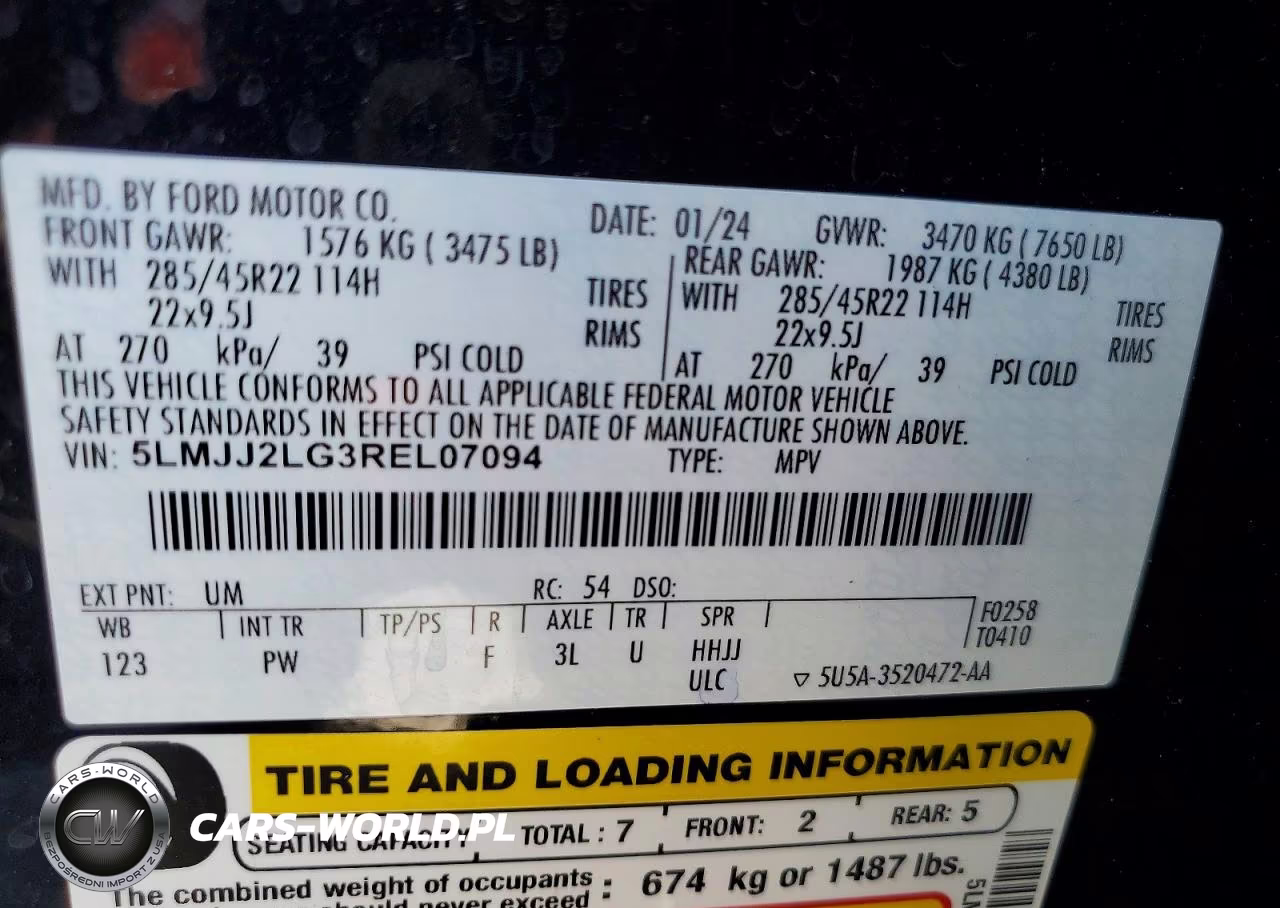 2024 Lincoln Navigator Reserve VIN:5LMJJ2LG3REL07094 - 13