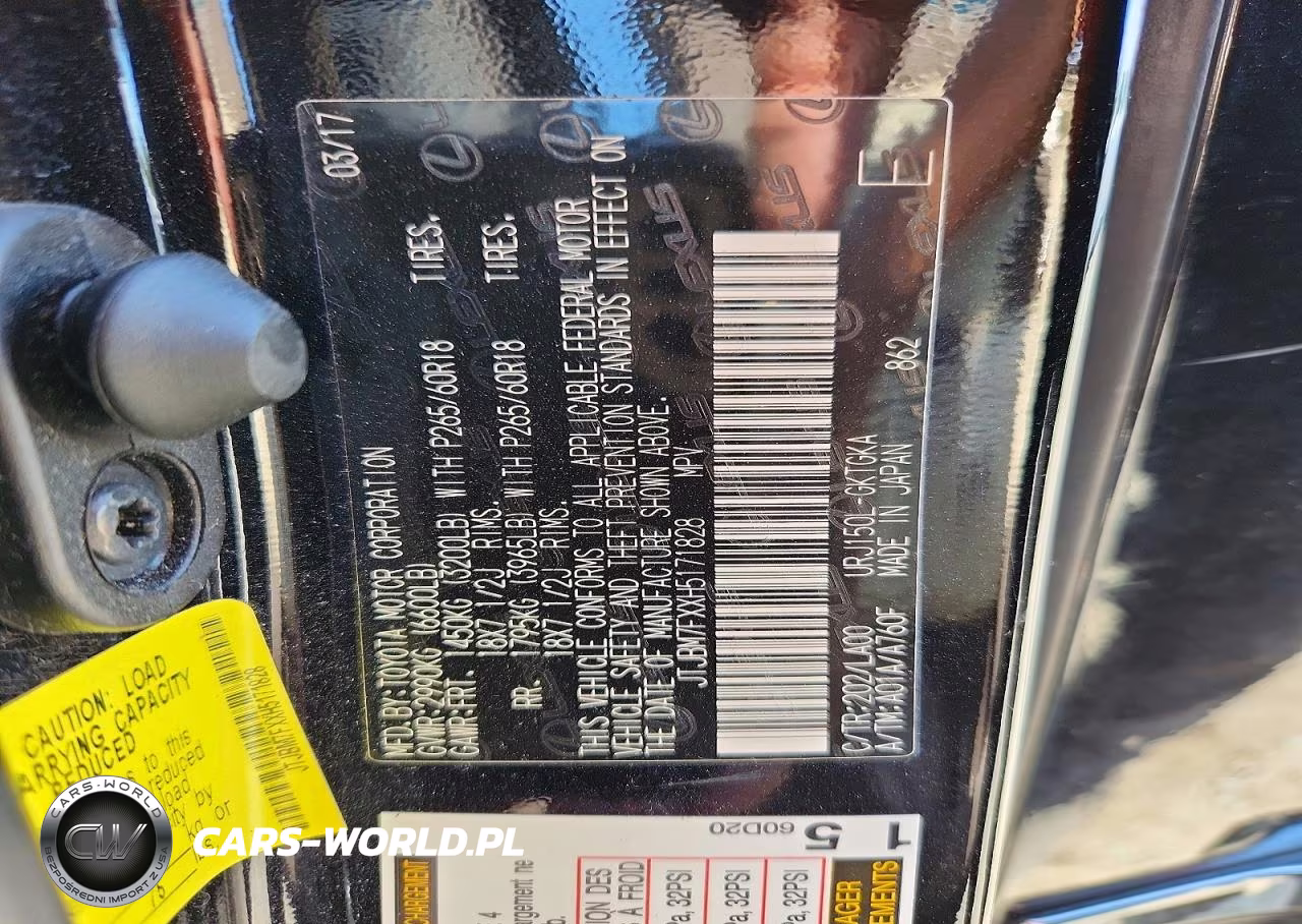 2017 Lexus Gx 460 VIN:JTJBM7FXXH5171828 - 14
