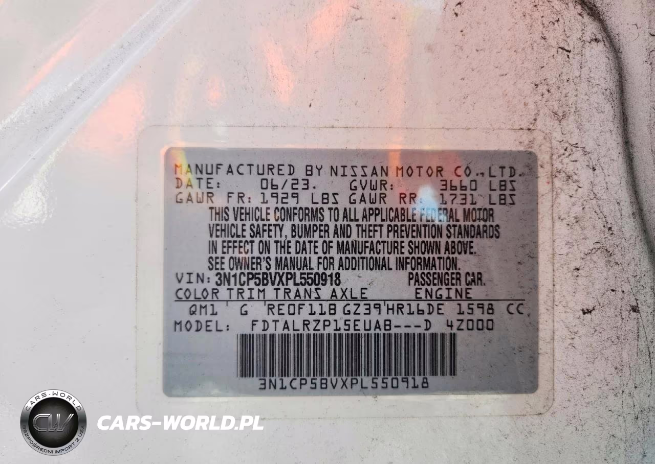 2023 Nissan Kicks S VIN:3N1CP5BVXPL550918 - 13